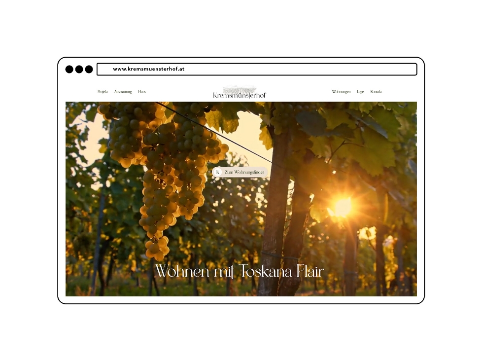 Webseite Kremsmuensterhof